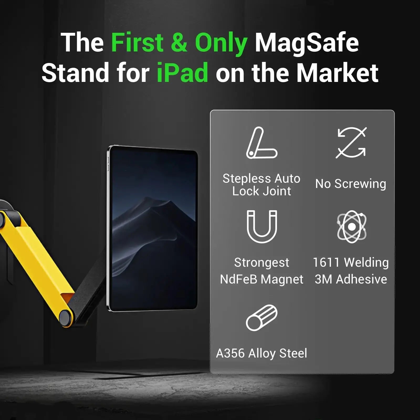 Fansdreams™ Wall Mount Adjustable Magnetic Phone & Tablet Holder