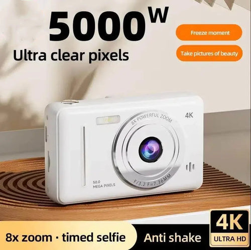50MP 4K compact digital camera ultra clear pixels