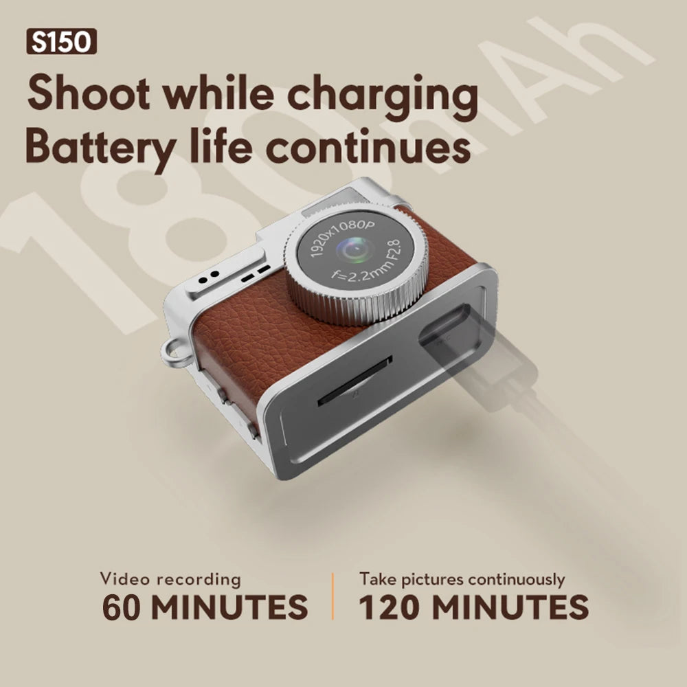 S150 camera shoot while charging battery life